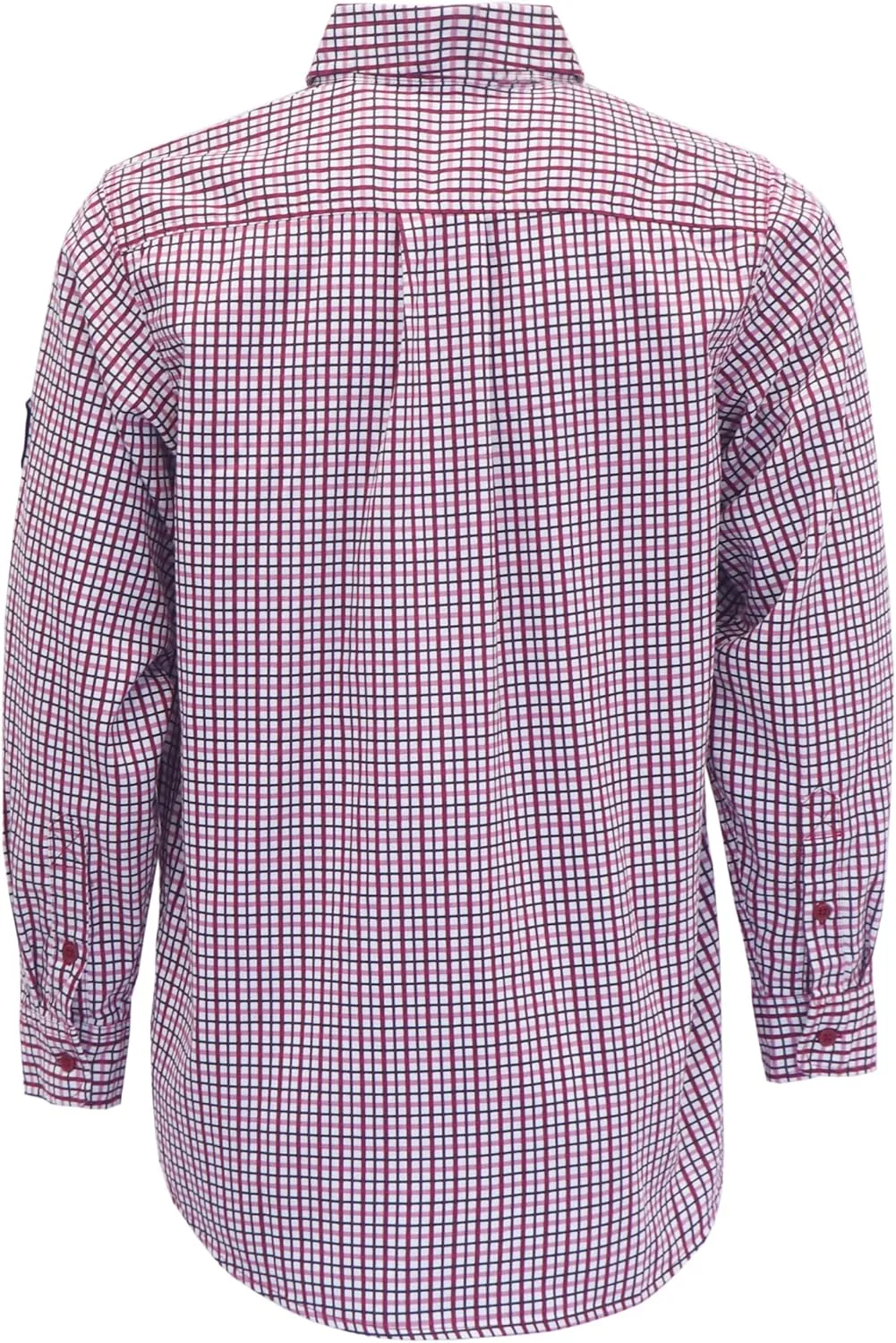 BOCOMAL FR Shirts Flame Resistant NFPA2112/CAT2 6.5oz Light Weight Printed Fire Retardant Plaid Shirt