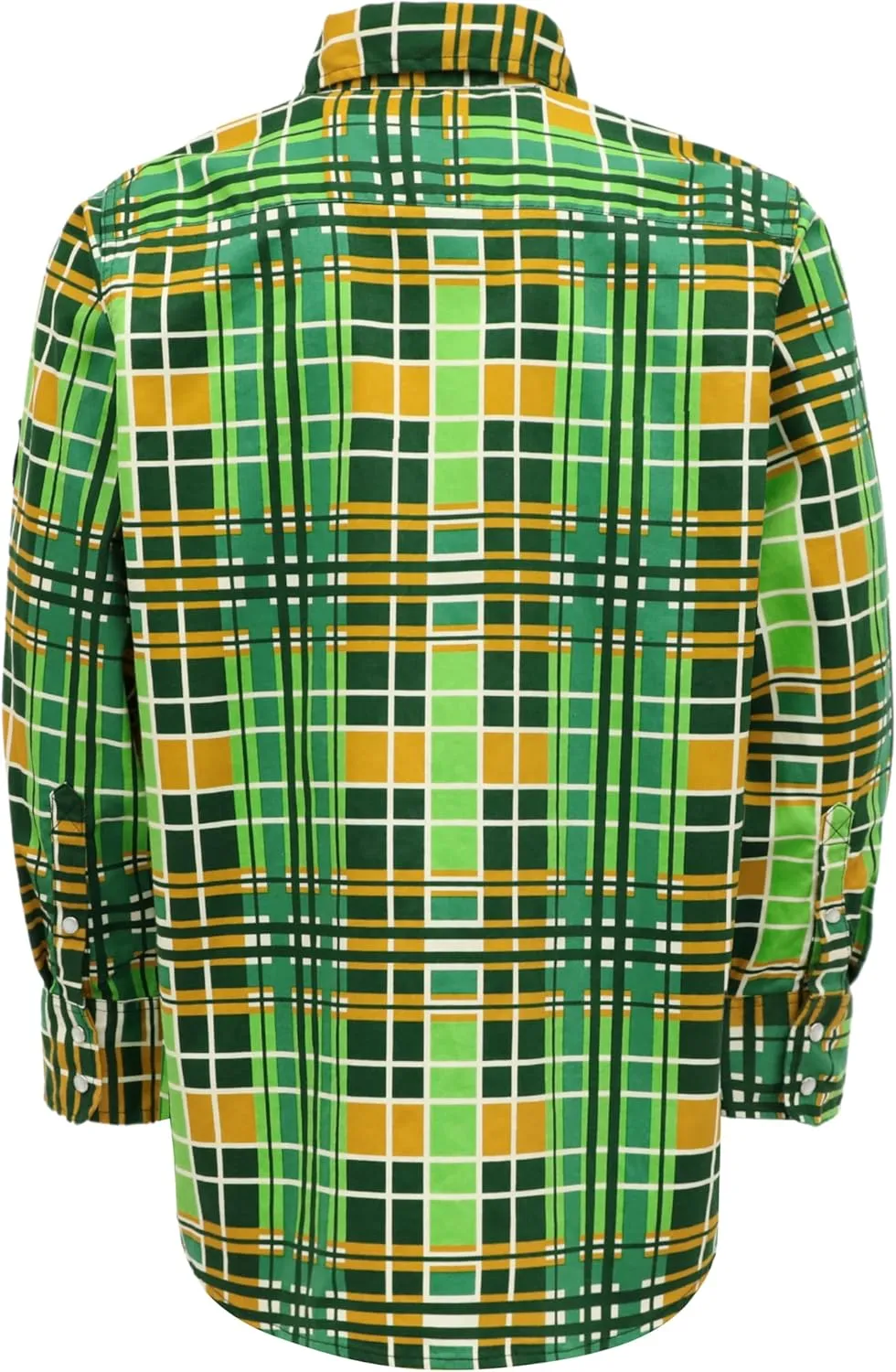 BOCOMAL FR Shirts Flame Resistant NFPA2112/CAT2 6.5oz Light Weight Printed Fire Retardant Plaid Shirt