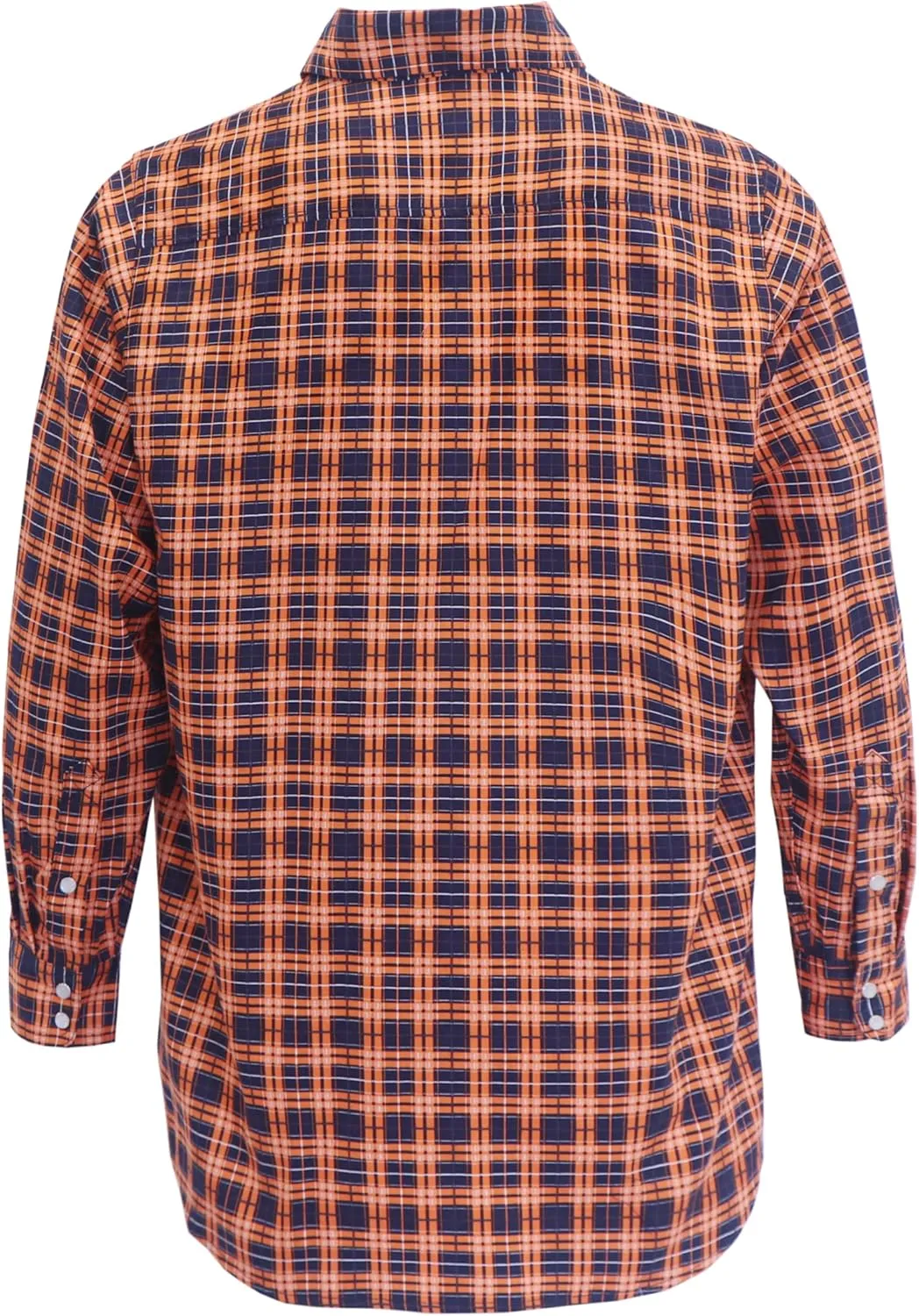 BOCOMAL FR Shirts Flame Resistant NFPA2112/CAT2 6.5oz Light Weight Printed Fire Retardant Plaid Shirt
