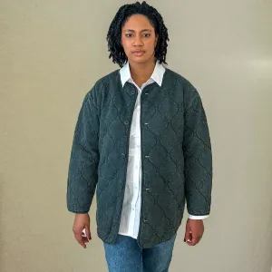 Casual Stone Washed Quilted Jacket