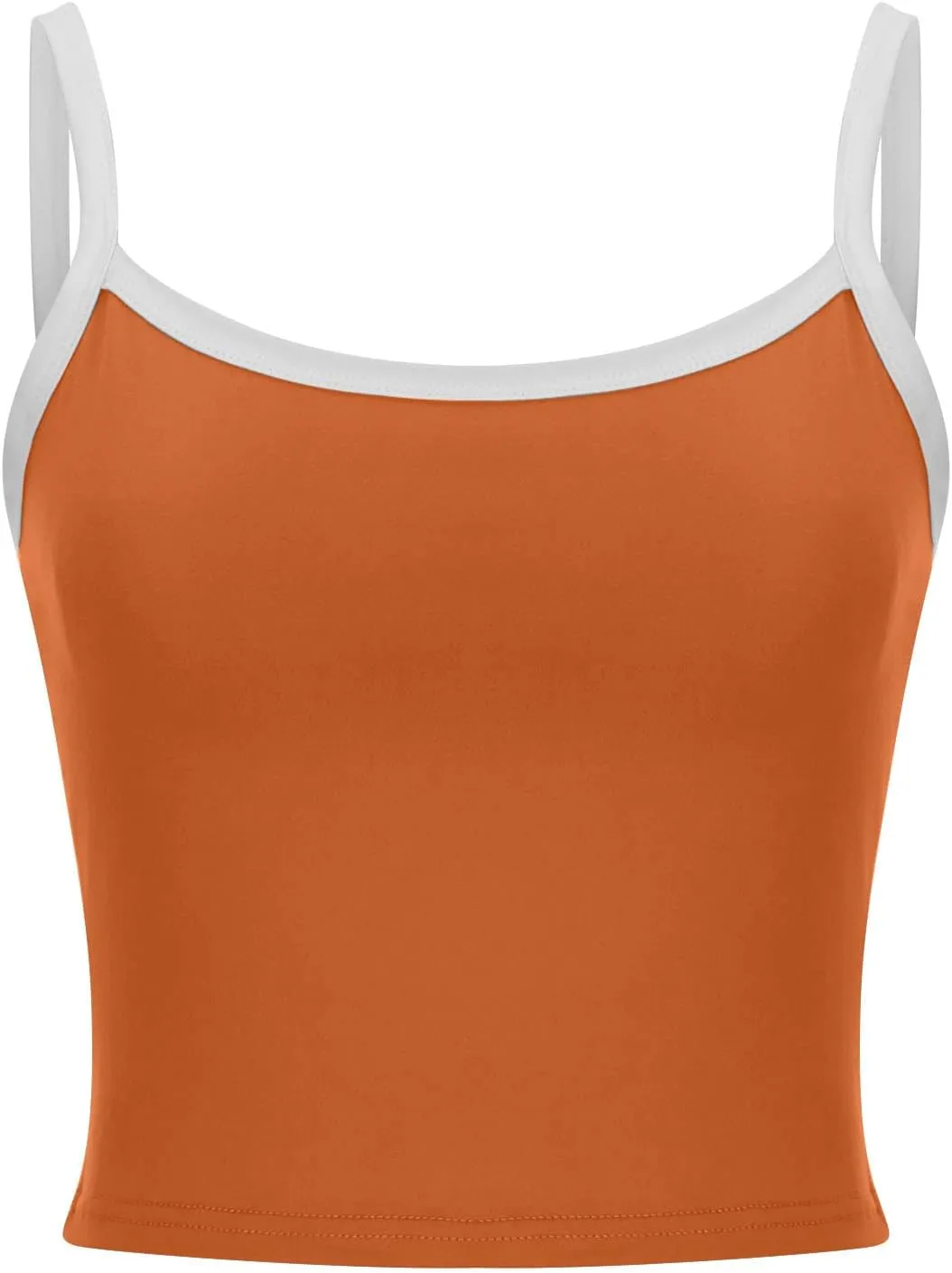 Color Block Tank Tops Women Sleeveless Crop Camisole Casual Slim Cropped Y2k Shirts Trendy Summer Square Neck Tees