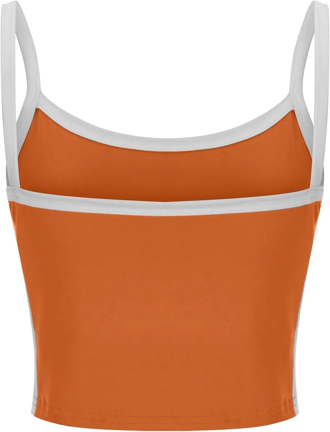 Color Block Tank Tops Women Sleeveless Crop Camisole Casual Slim Cropped Y2k Shirts Trendy Summer Square Neck Tees