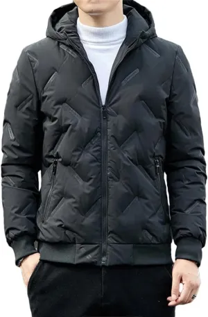 Down Jacket Men's Light And Thin Short Style Plus Bulky Winter Coat