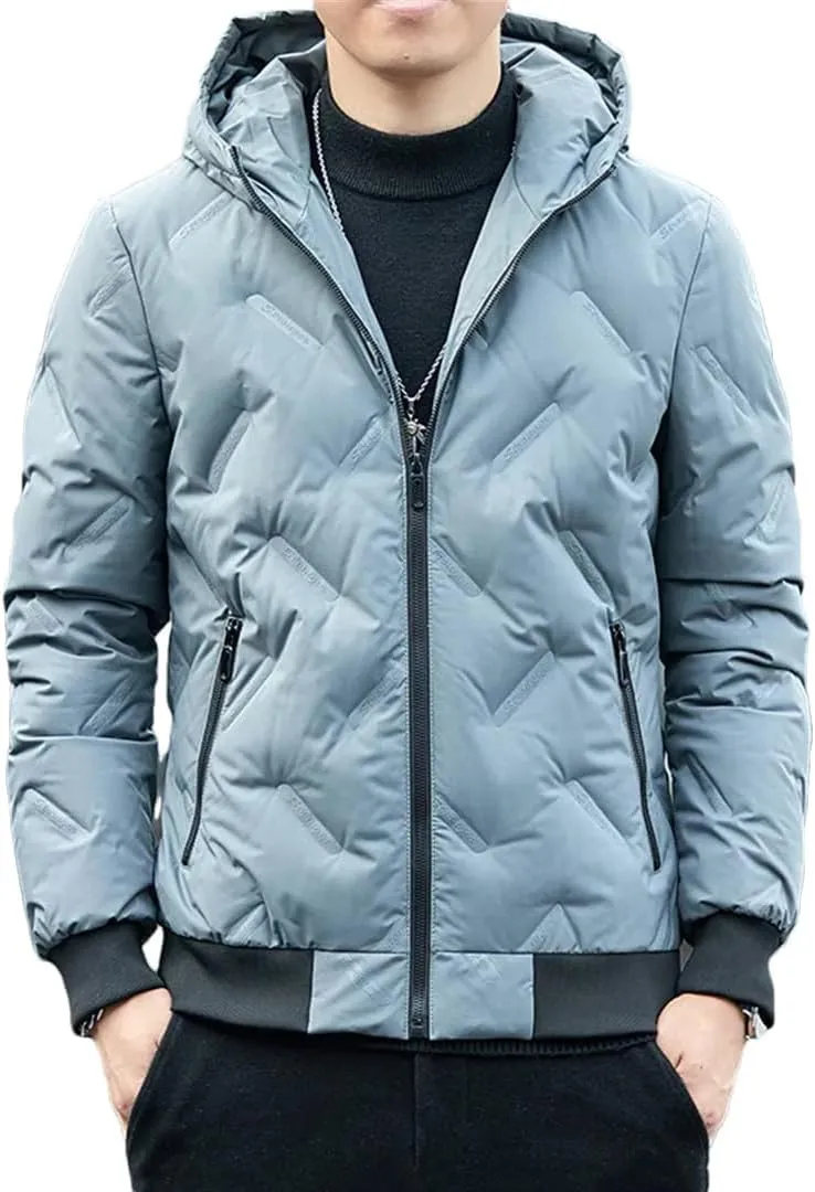 Down Jacket Men's Light And Thin Short Style Plus Bulky Winter Coat