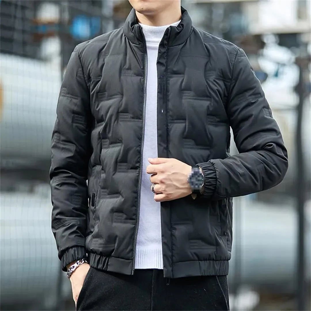 Down Jacket Men's Light And Thin Short Style Plus Bulky Winter Coat