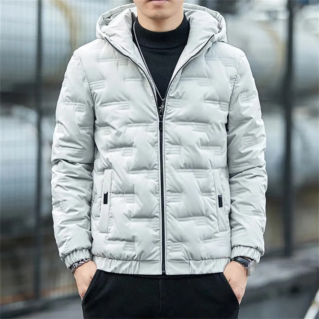 Down Jacket Men's Light And Thin Short Style Plus Bulky Winter Coat