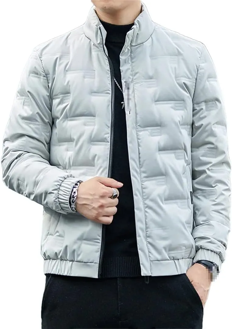 Down Jacket Men's Light And Thin Short Style Plus Bulky Winter Coat