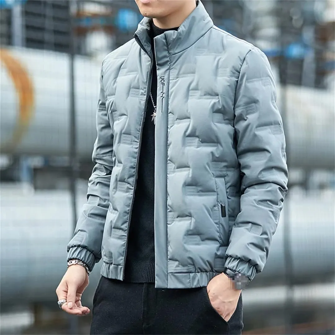 Down Jacket Men's Light And Thin Short Style Plus Bulky Winter Coat