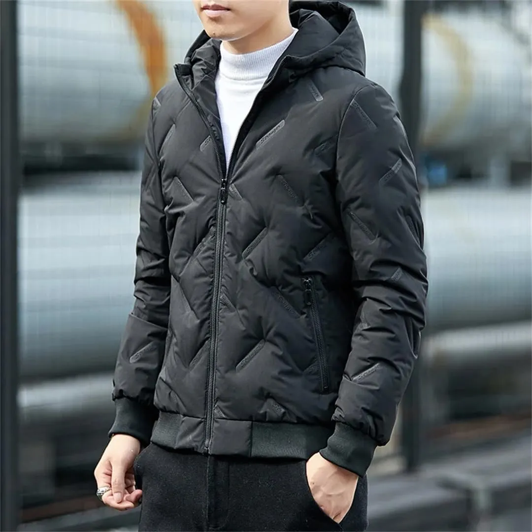 Down Jacket Men's Light And Thin Short Style Plus Bulky Winter Coat