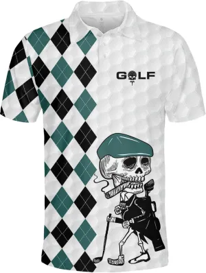 Golf Shirts for Men Funny Golf Shirts for Men Crazy Golf Polos Golf Gifts Casual Light Fashion Print Polo for Men