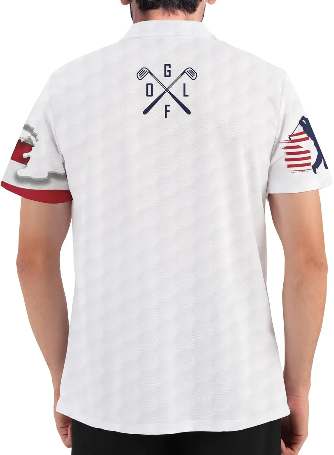 Golf Shirts for Men Funny Golf Shirts for Men Crazy Golf Polos Golf Gifts Casual Light Fashion Print Polo for Men