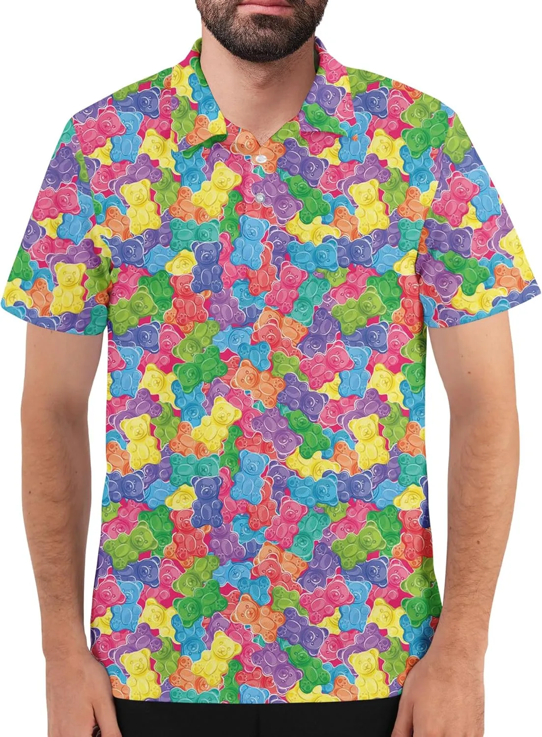 Golf Shirts for Men Funny Golf Shirts for Men Crazy Golf Polos Golf Gifts Casual Light Fashion Print Polo for Men
