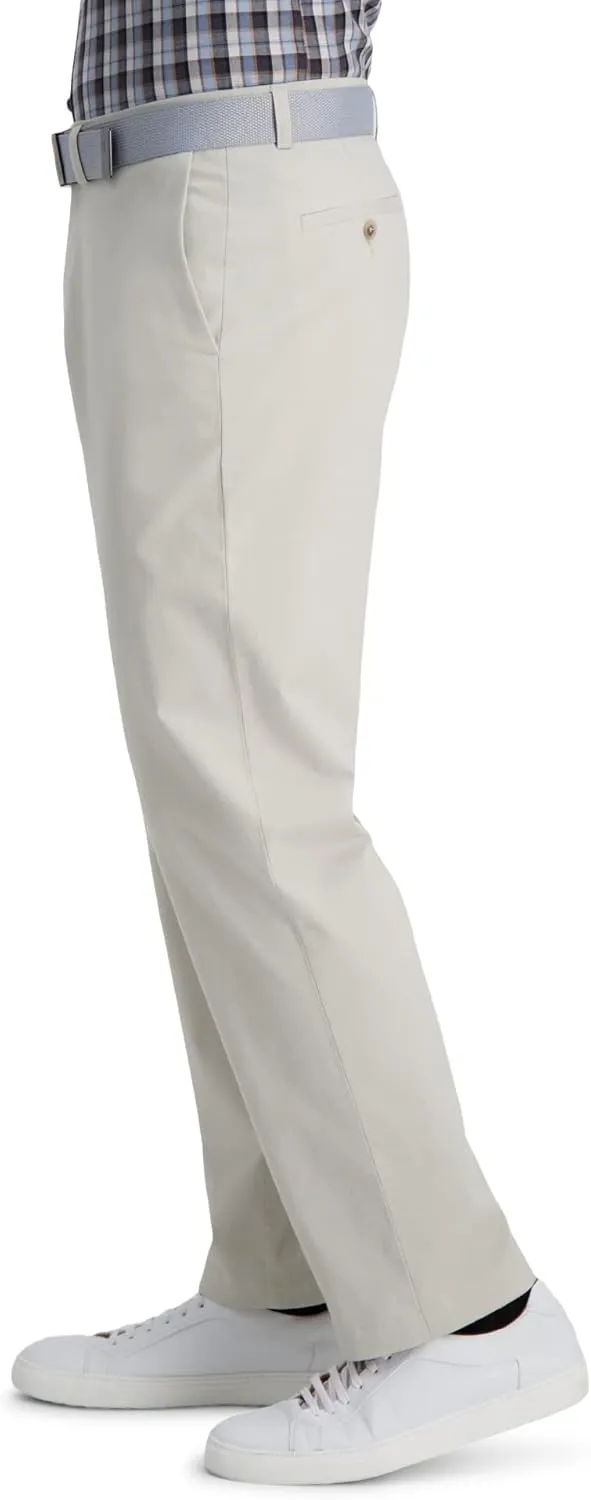 Haggar Men's Comfort Straight Fit Twill Casual Pant