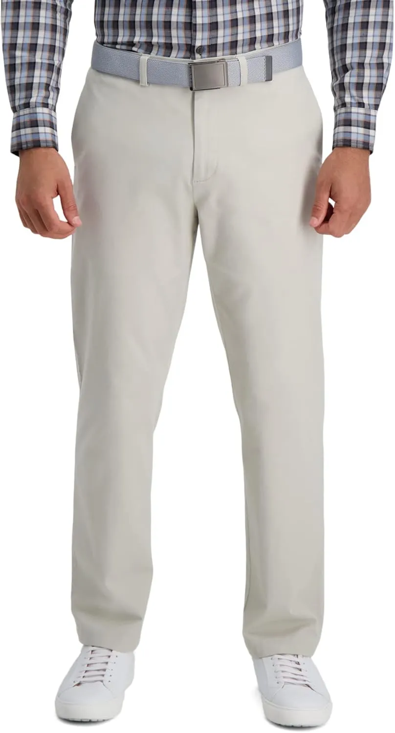 Haggar Men's Comfort Straight Fit Twill Casual Pant