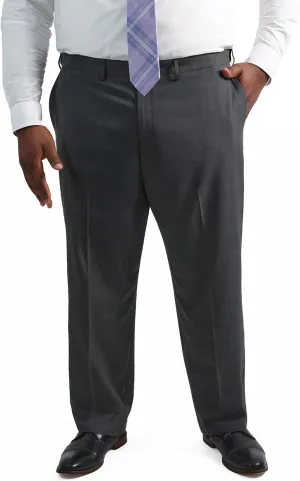 Haggar Men's Premium Comfort Classic Fit Flat Front Hidden Comfort Waistband Pant (Regular and Big & Tall Sizes)