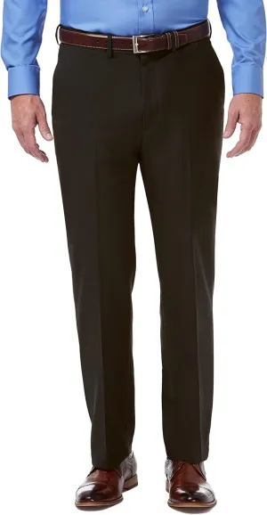 Haggar Men's Premium Comfort Classic Fit Flat Front Hidden Comfort Waistband Pant (Regular and Big & Tall Sizes)