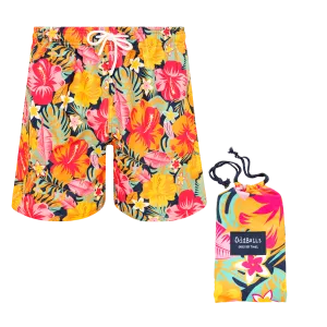 Hibiscus - Compression Swim Shorts & Quick Dry Towel Bundle