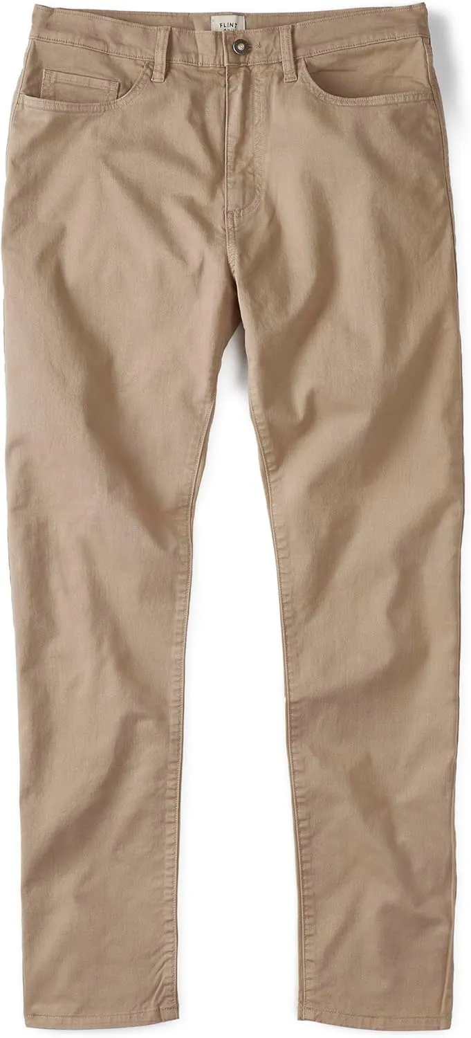 Huckberry Flint and Tinder Men's 365 Pant, Stretch Comfort, 5-Pocket Mens Pant