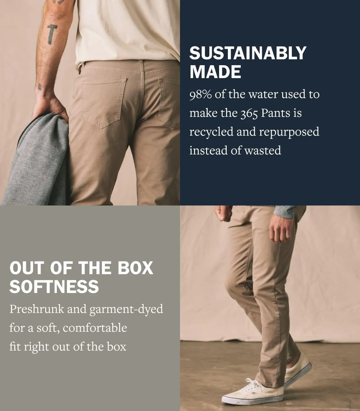 Huckberry Flint and Tinder Men's 365 Pant, Stretch Comfort, 5-Pocket Mens Pant
