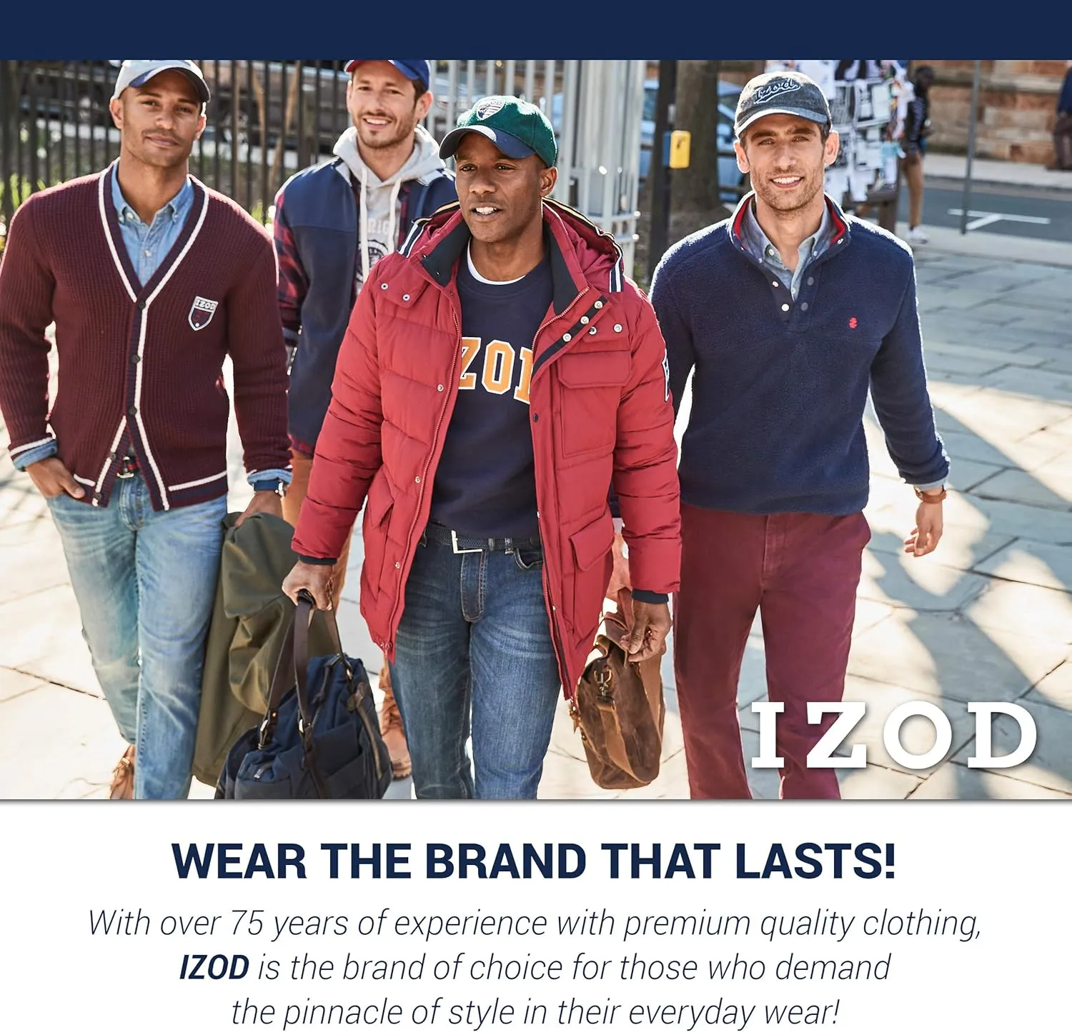 IZOD Men's Comfort Stretch Straight Fit Jean
