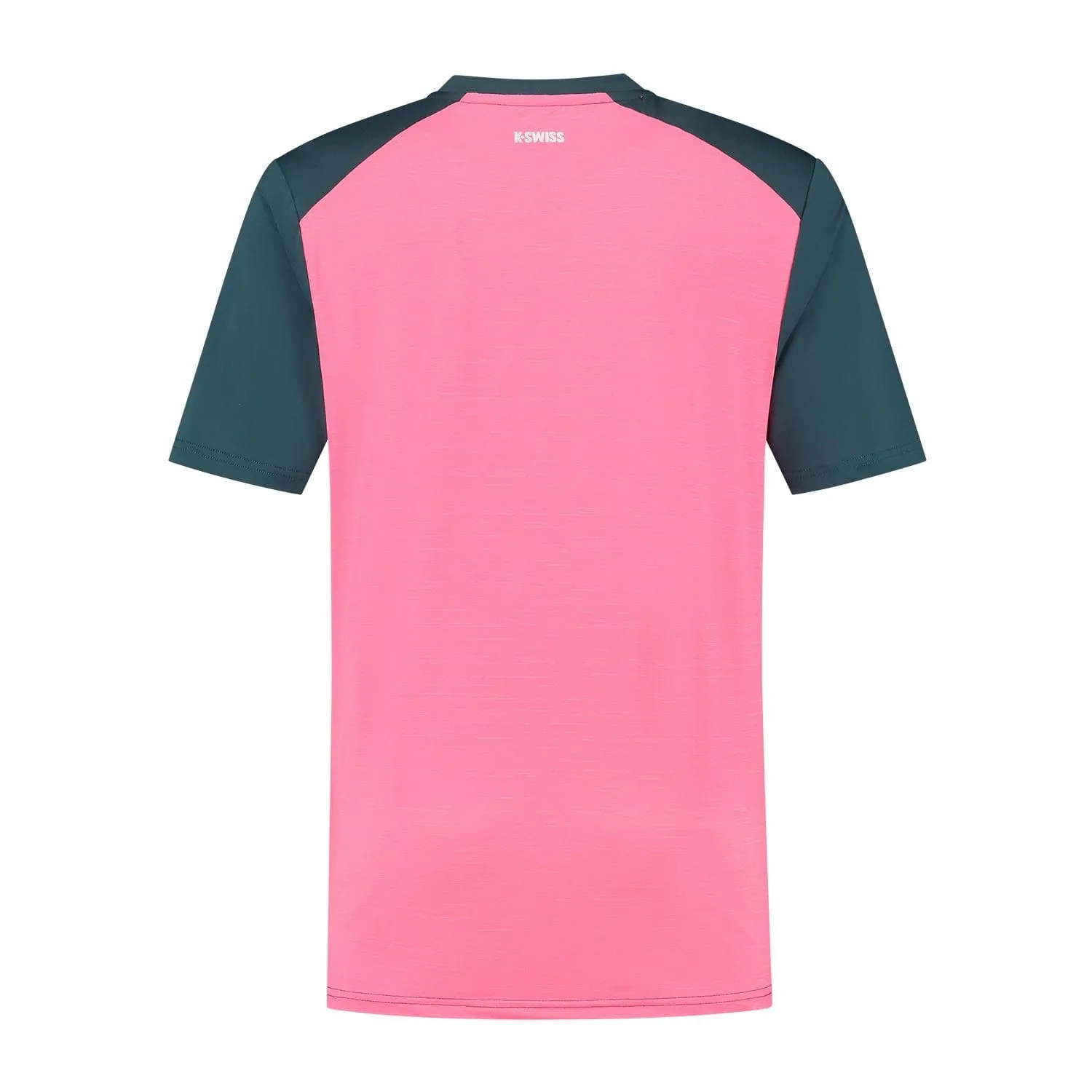 K-Swiss Hypercourt Mix Melange Mens Padel T-Shirt - Stargazer / Pink