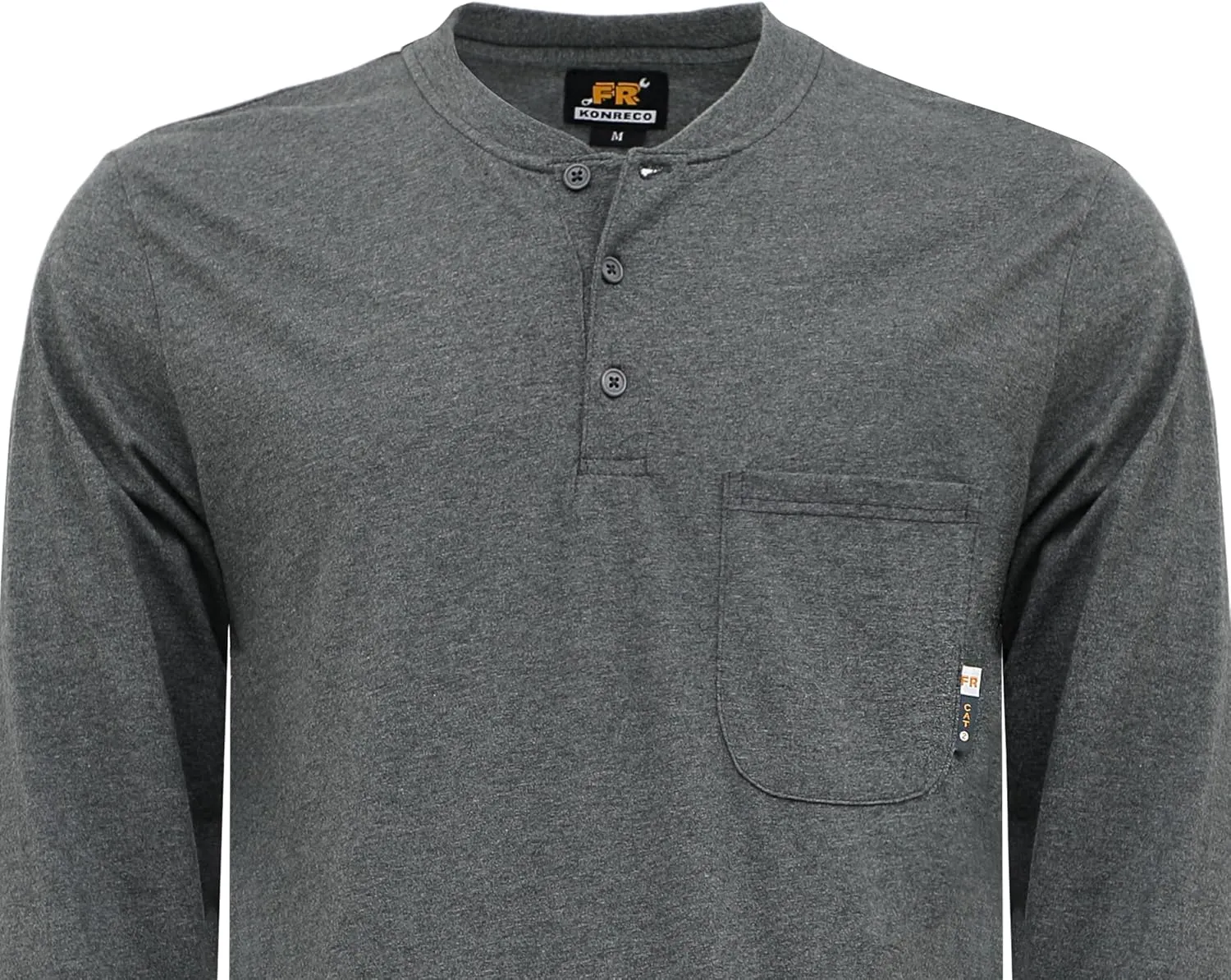 KONRECO FR Shirts for Summer Flame Resistant Shirt 5.5oz Light Weight&7oz CAT2 Henley Shirts