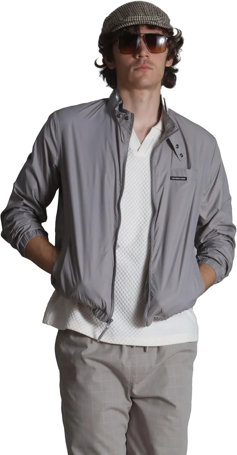 Members Only Mens Windbreaker Packable Jacket, Waterproof Rain Jacket Men Lightweight for Golf Cycling Fishing Hiking Gear