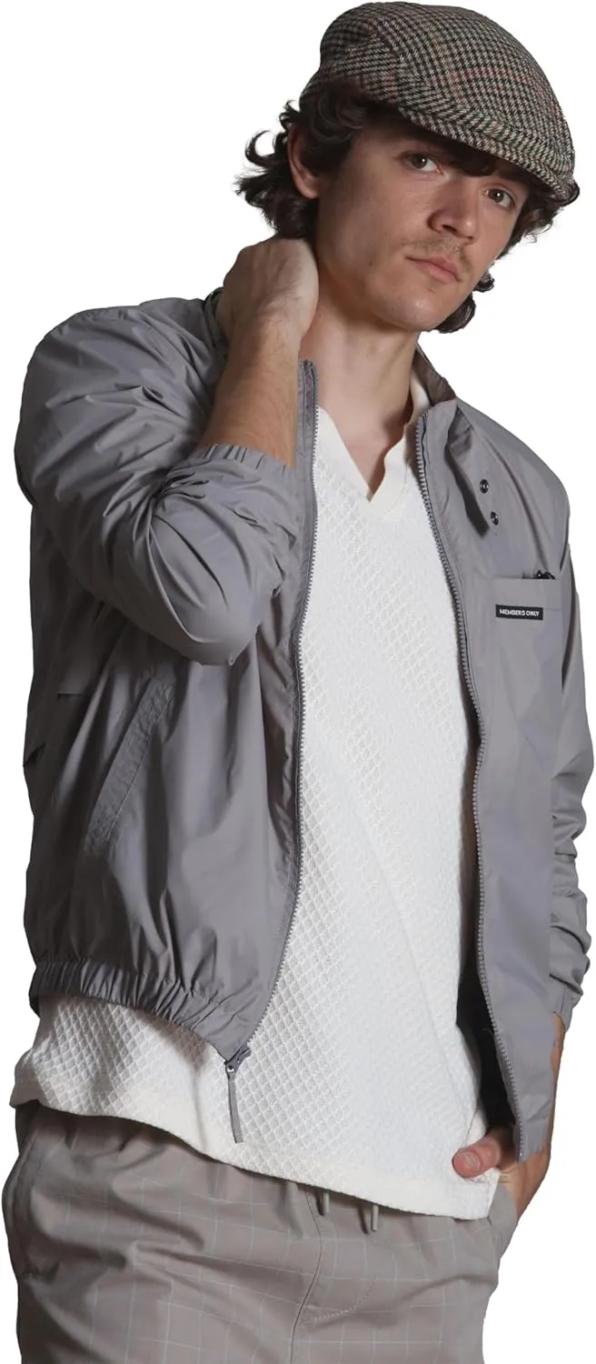 Members Only Mens Windbreaker Packable Jacket, Waterproof Rain Jacket Men Lightweight for Golf Cycling Fishing Hiking Gear