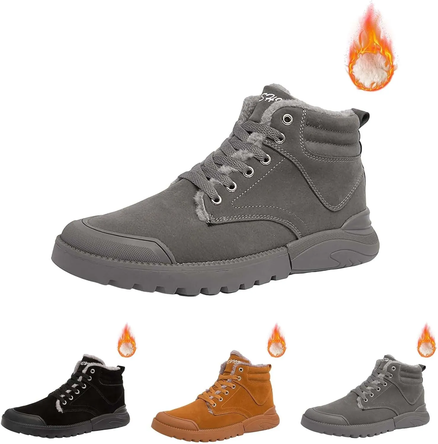 Men Work Boots Slip On Hiking Sneakers Shoes with Hook Loop Womens Working Shoes Food Service Waterproof Outdoor Work Botas Lightweight Hike Grounded Footwear