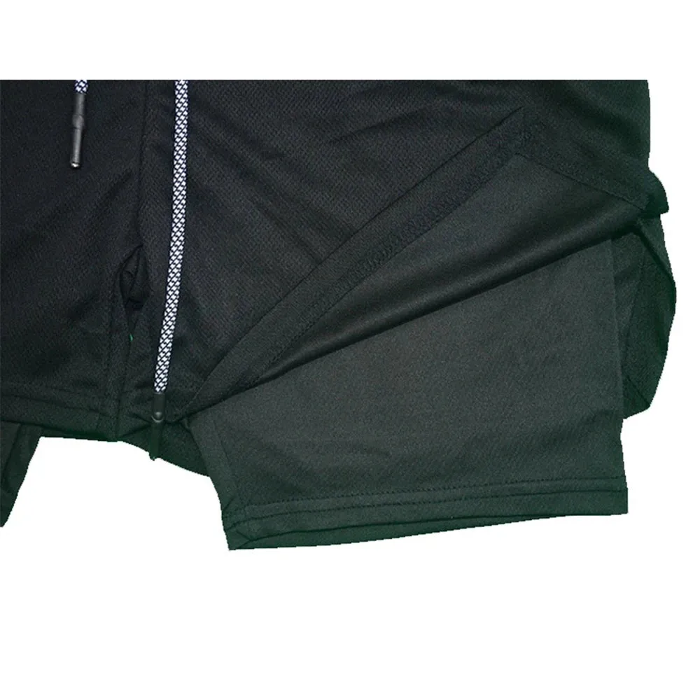 Men's 2-in-1 Compression Running Shorts with Phone Pocket