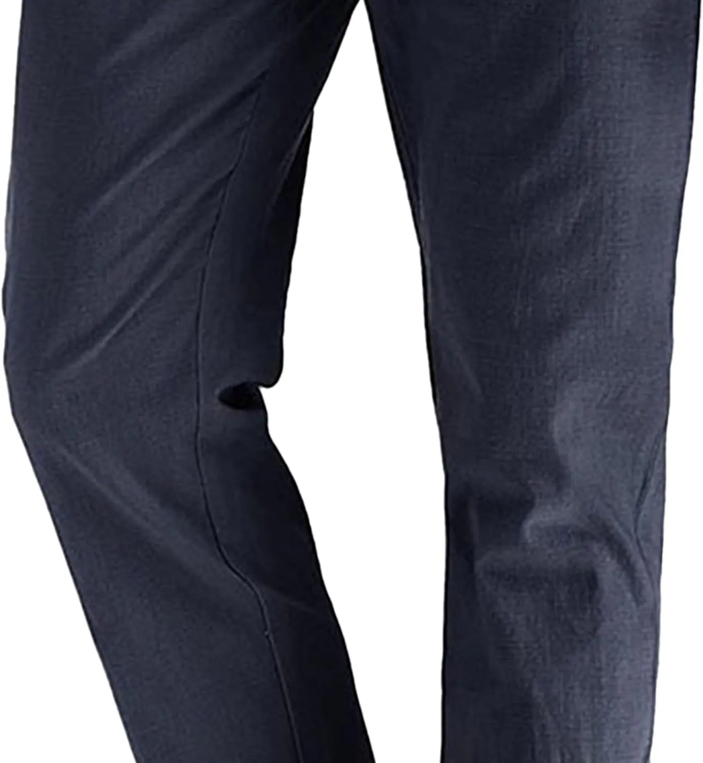 Men's Comfort Baggy Casual Pants Yoga Linen Straight Leg Hiking Pants Basic Solid Joggers Trousers