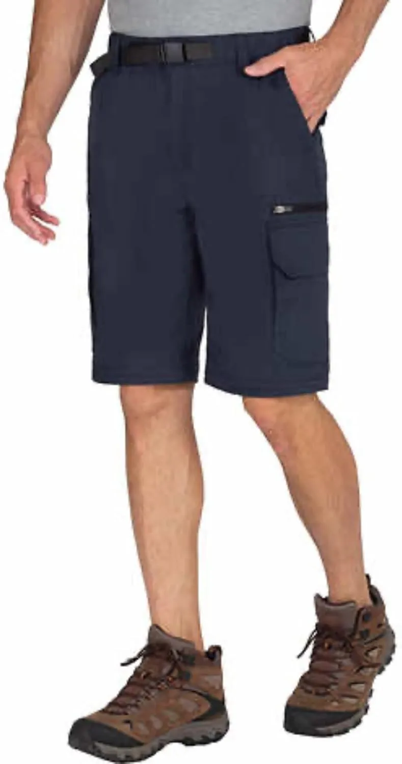 Mens Convertible Lightweight Comfort Stretch Cargo Pants or Shorts