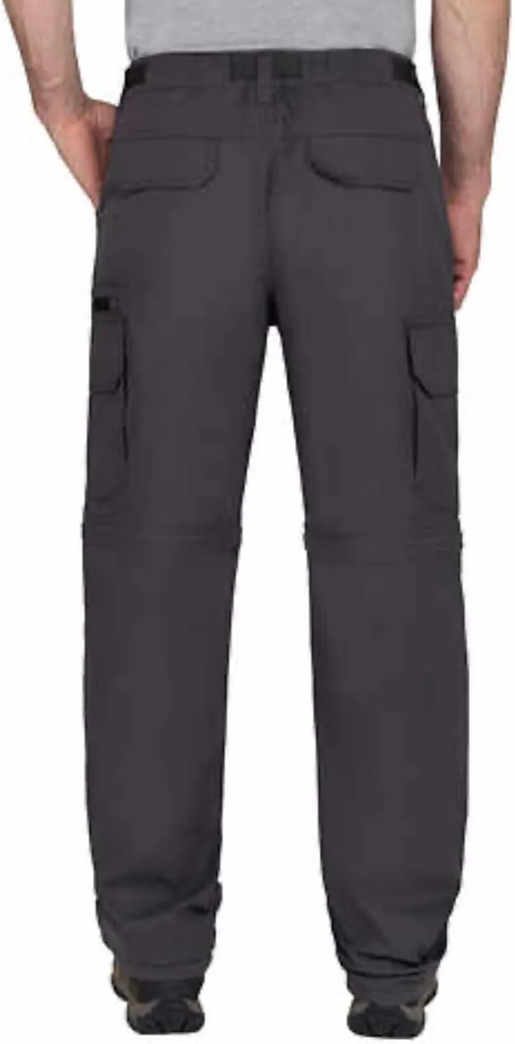 Mens Convertible Lightweight Comfort Stretch Cargo Pants or Shorts
