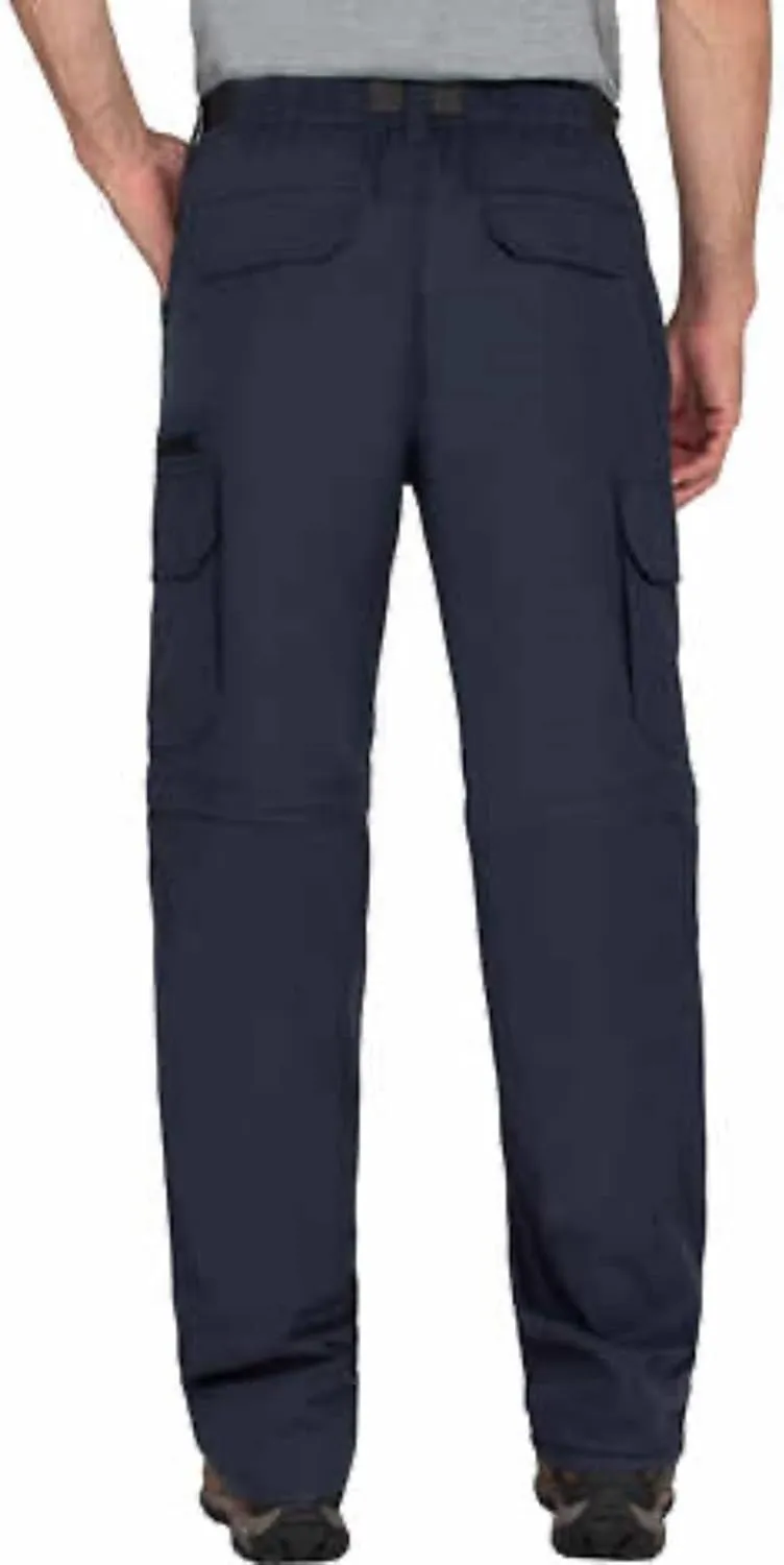 Mens Convertible Lightweight Comfort Stretch Cargo Pants or Shorts