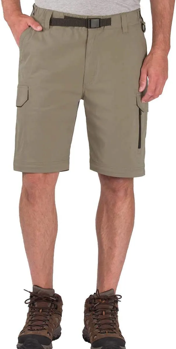 Mens Convertible Lightweight Comfort Stretch Cargo Pants or Shorts