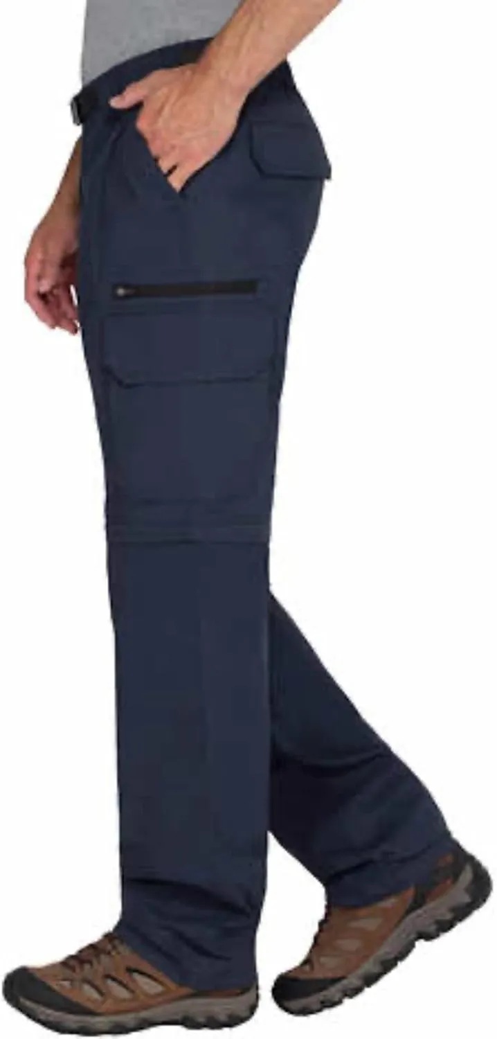 Mens Convertible Lightweight Comfort Stretch Cargo Pants or Shorts