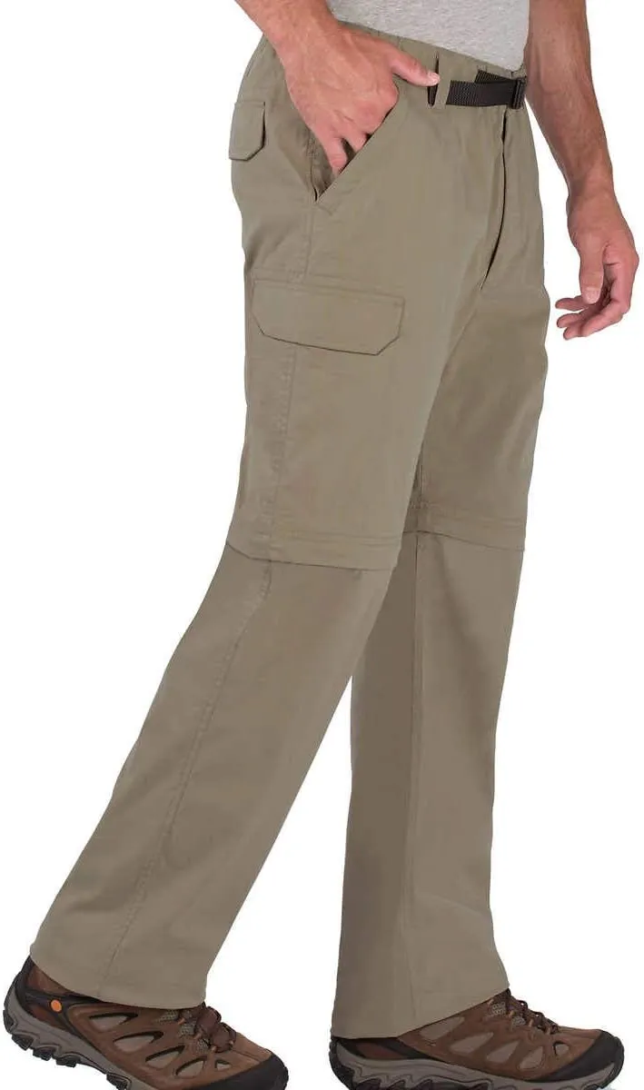 Mens Convertible Lightweight Comfort Stretch Cargo Pants or Shorts