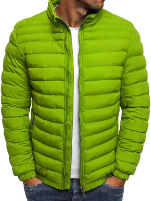 Men's Packable Down Jacket Lightweight Full-Zip Down Puffer Coat Warm Winter Coats for Men