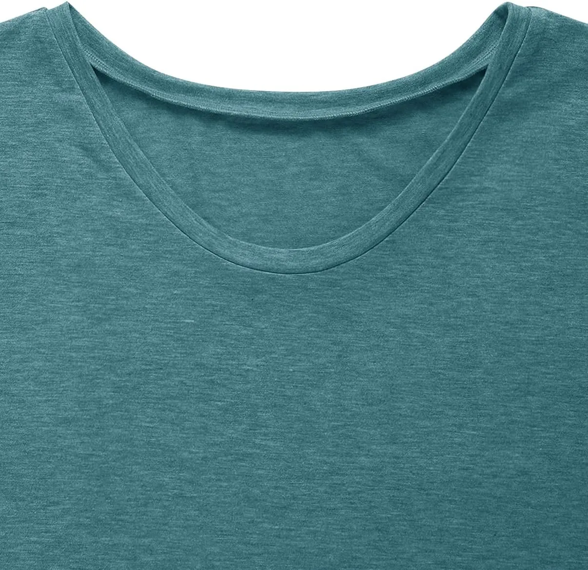 MIROL Women's Cap Sleeve Tank Tops U Neck Solid Color Casual Shirts Loose Fit Basic Blouse