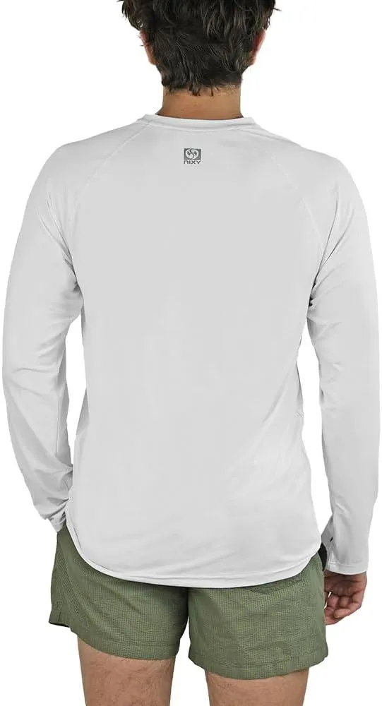 NIXY Men's Long Sleeve Shirt Rash Guard - UPF50  Sun Protection, Quick Dry, Super Light and Soft