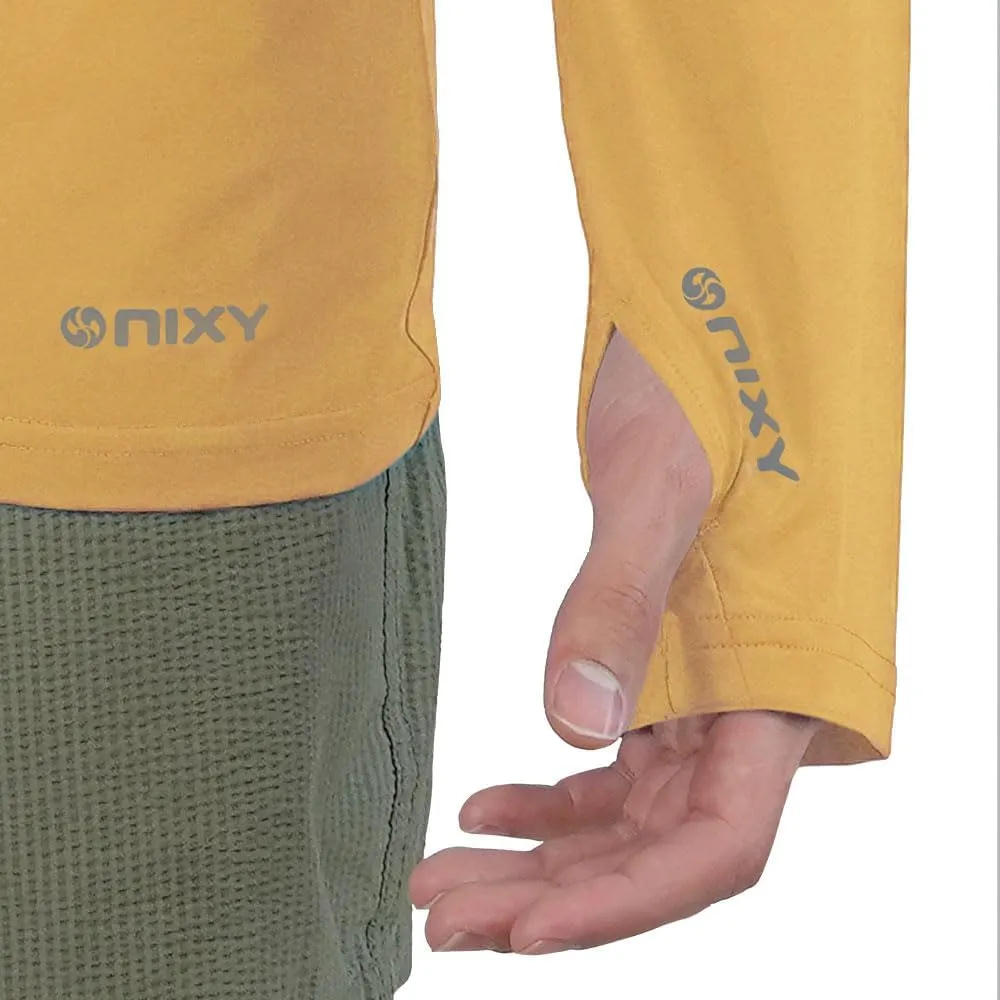 NIXY Men's Long Sleeve Shirt Rash Guard - UPF50  Sun Protection, Quick Dry, Super Light and Soft