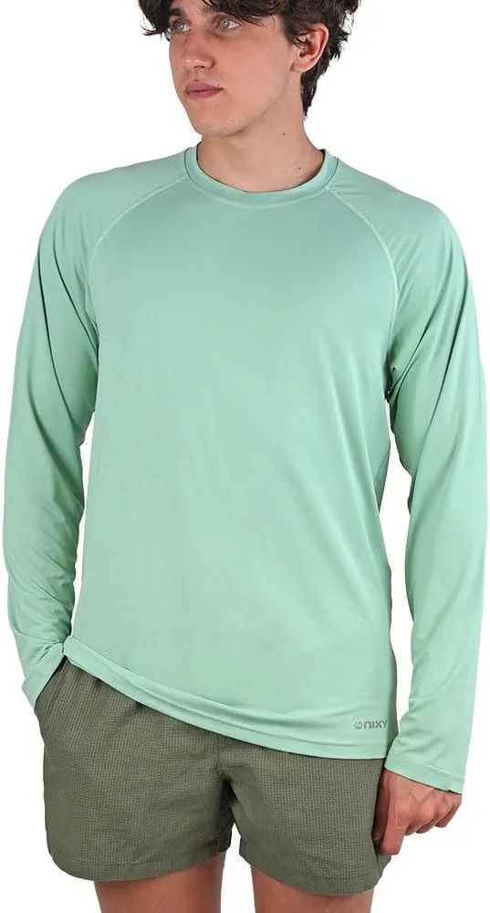 NIXY Men's Long Sleeve Shirt Rash Guard - UPF50  Sun Protection, Quick Dry, Super Light and Soft