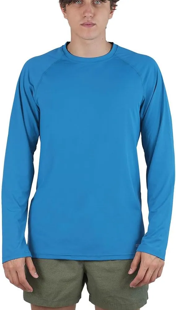 NIXY Men's Long Sleeve Shirt Rash Guard - UPF50  Sun Protection, Quick Dry, Super Light and Soft