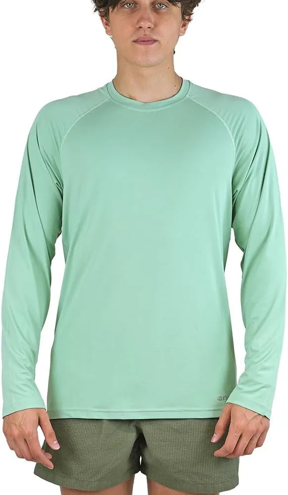 NIXY Men's Long Sleeve Shirt Rash Guard - UPF50  Sun Protection, Quick Dry, Super Light and Soft