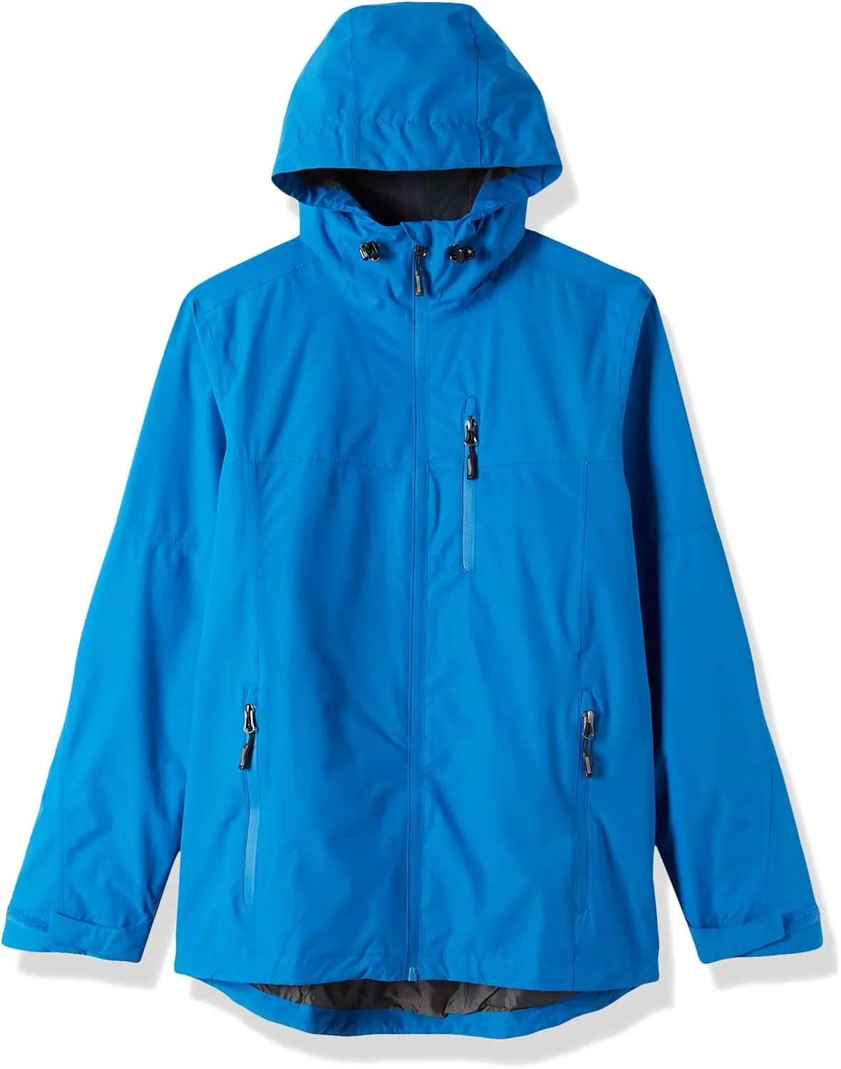 Outdoor Ventures Men's Packable Rain Jacket Waterproof Lightweight Raincoat with Hood Windproof Cycling Jackets