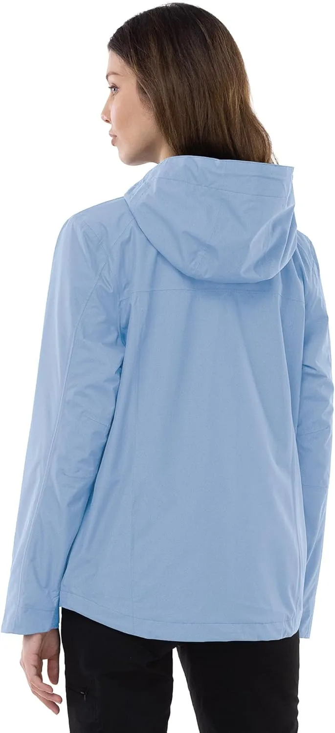 Outdoor Ventures Packable Rain Jacket Women Lightweight Waterproof Raincoat with Hood Cycling Bike Jacket