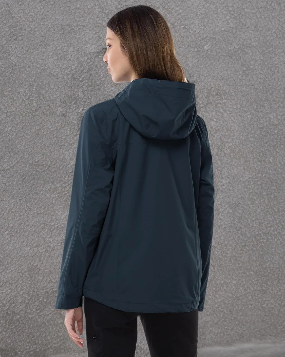 Outdoor Ventures Packable Rain Jacket Women Lightweight Waterproof Raincoat with Hood Cycling Bike Jacket