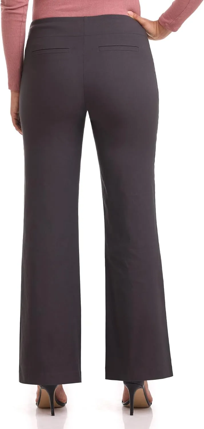 Rekucci Women's Comfort Wide Leg Pull-On Pant