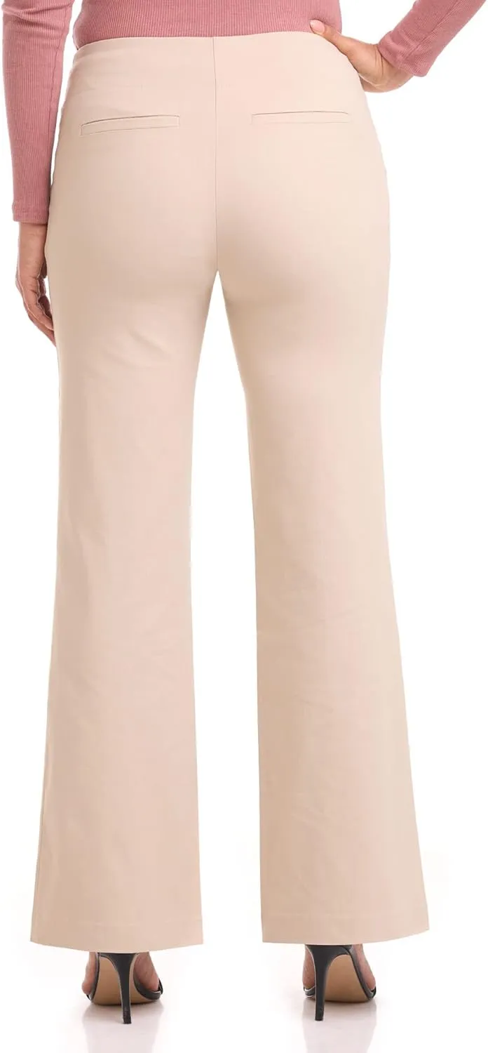Rekucci Women's Comfort Wide Leg Pull-On Pant