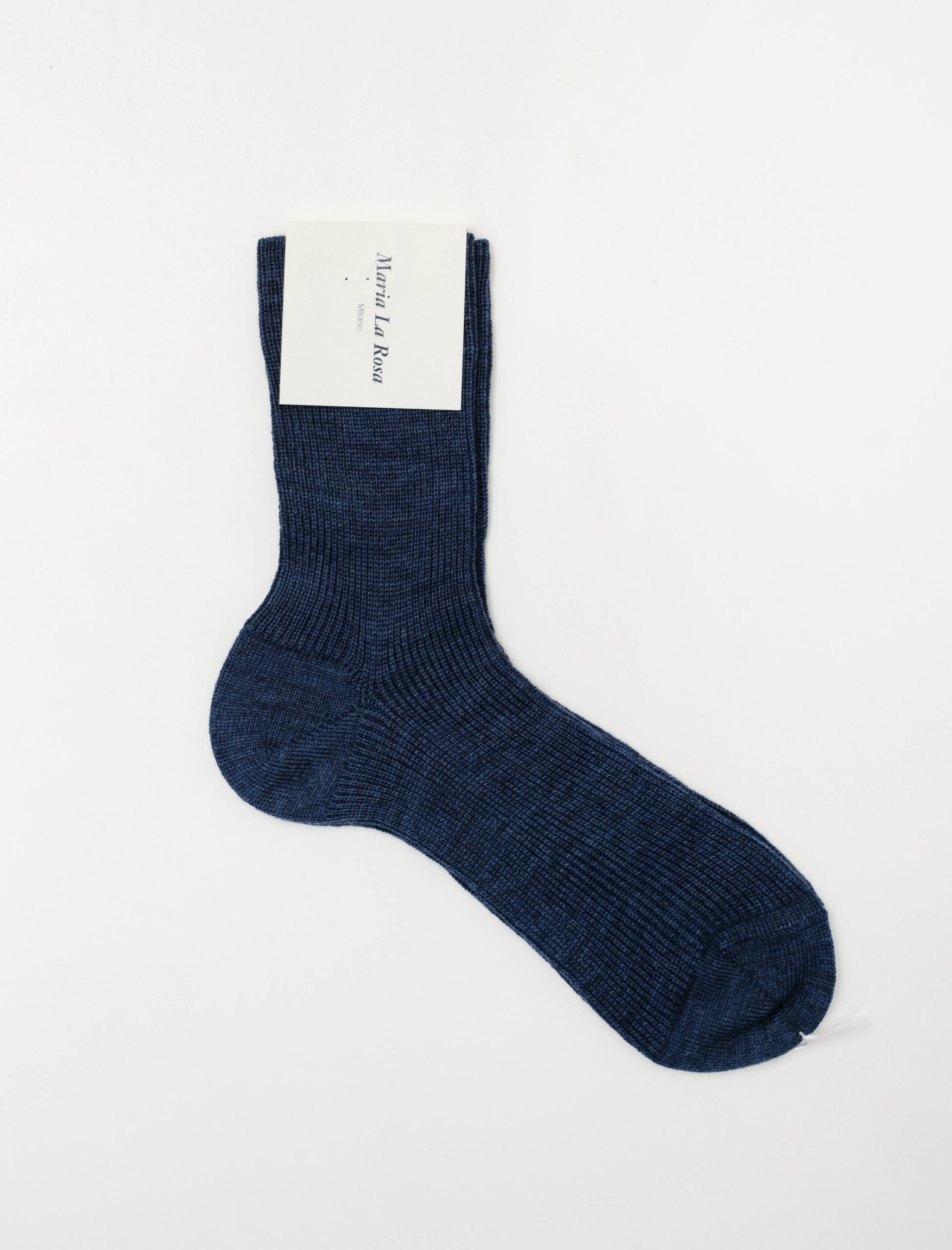 Ribbed Wool Ankle Socks